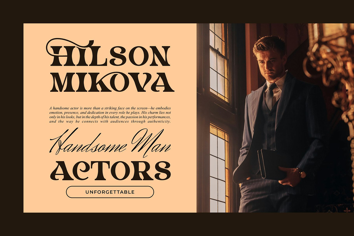 Vineca || Vintage Retro Serif Font, a Serif Font by Ermedia Studio (Photo 5 of 10)