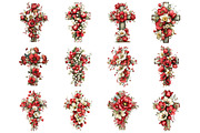 Floral Easter Cross Clipart, a Graphic by CitraGraphics (Thumbnail 4 of 5)