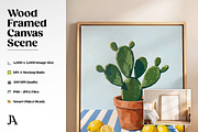 Wood Framed Canvas DIN A PSD Mockup, a Household Mockup by Julian Adams (Thumbnail 2 of 3)