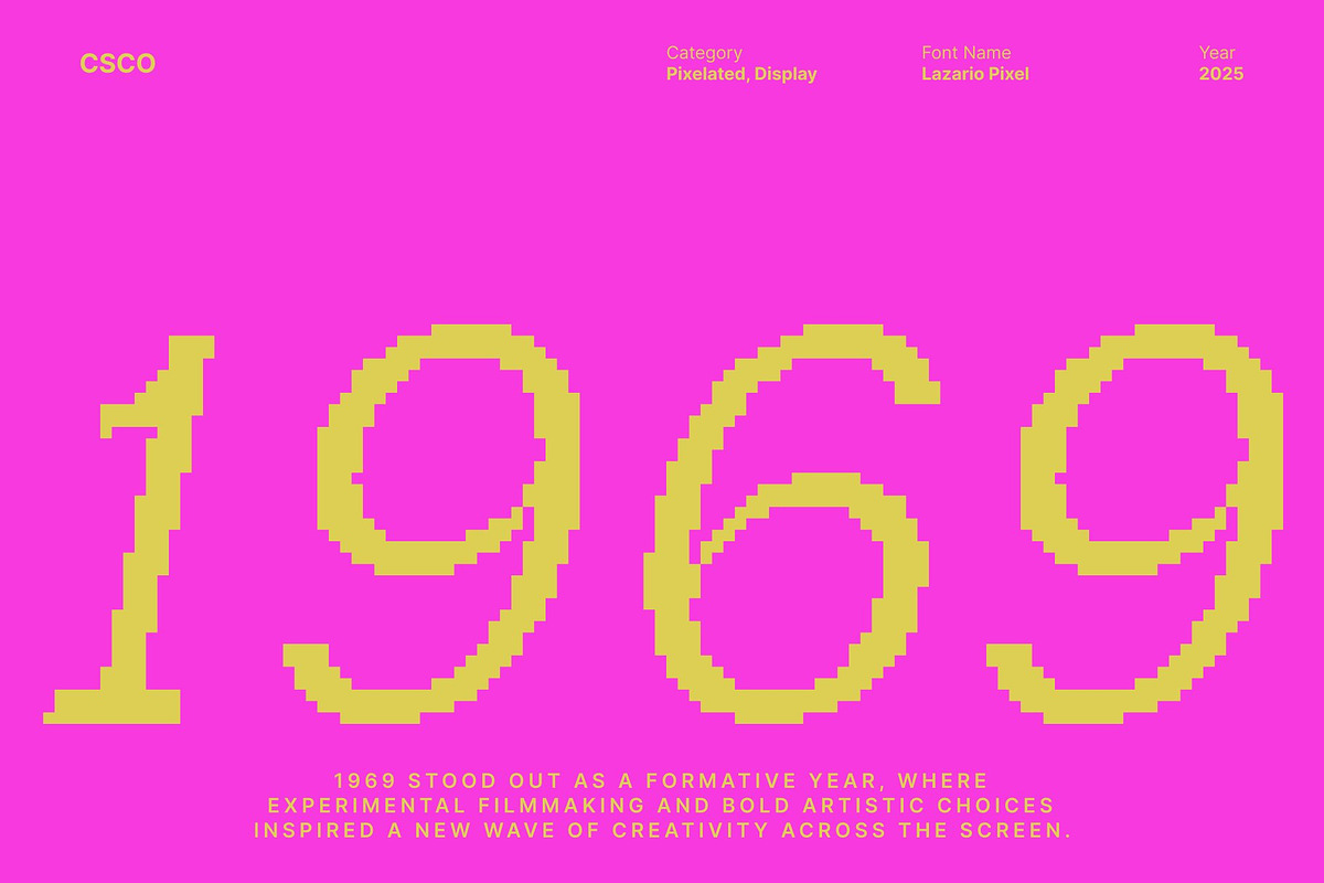 Lazario Pixel, a Sans Serif Font by Craft Supply Co. (Photo 5 of 8)