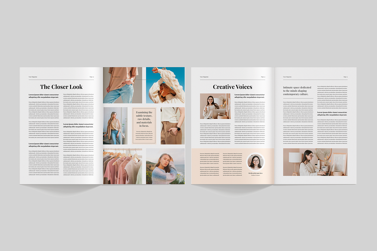 Magazine Layout | Canva & InDesign, a Magazine Template by Leaflove (Photo 6 of 10)