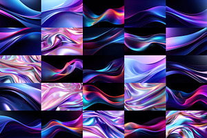 80 Iridescent Abstract Background