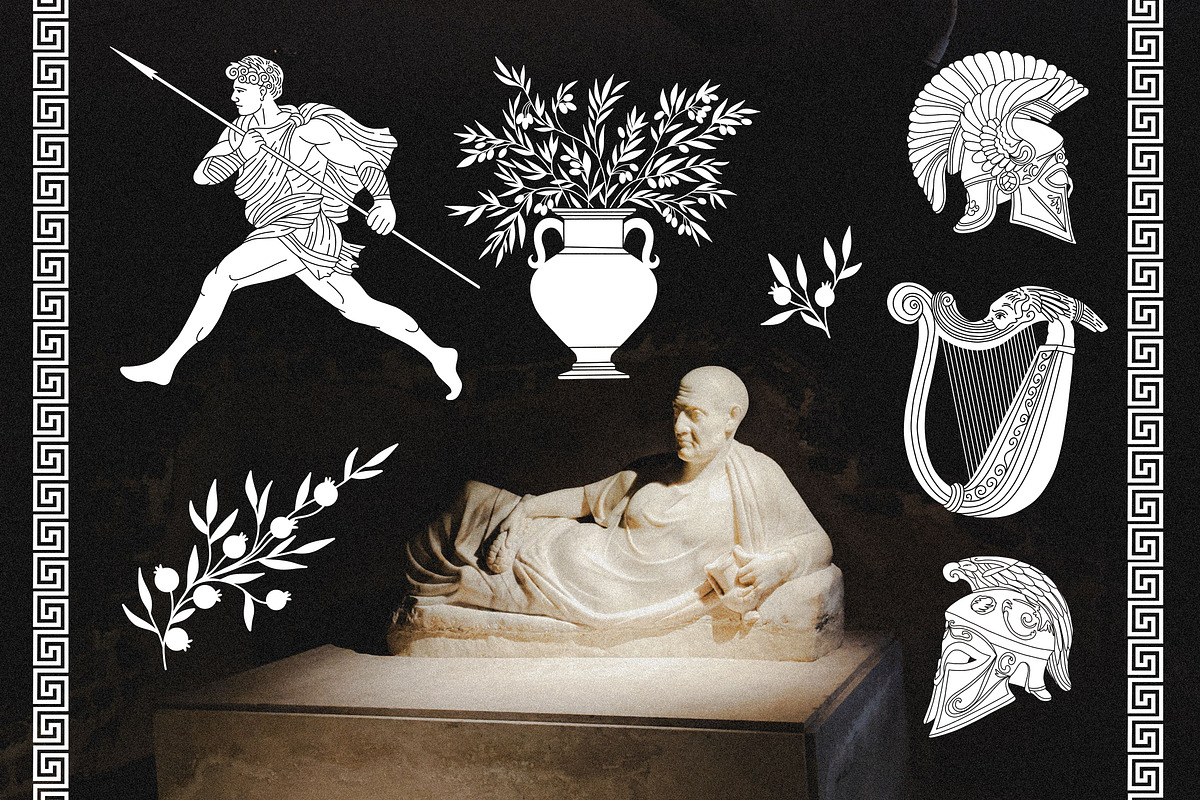 Greek aesthetics, a Decorative Illustration by Chikovnaya (Photo 6 of 9)