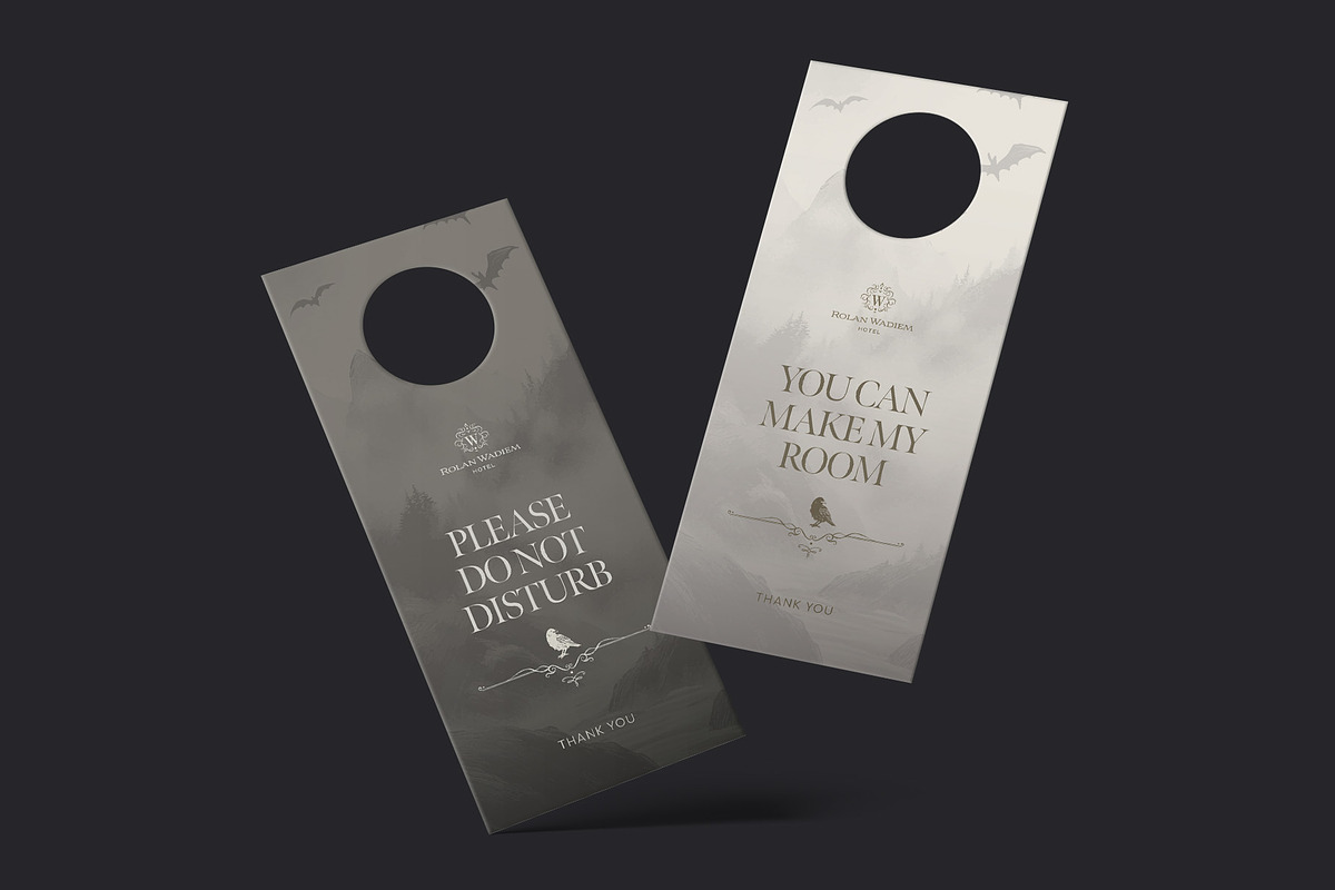 Halloween Door Hanger Template, a Stationery Template by BrandPacks (Photo 5 of 6)