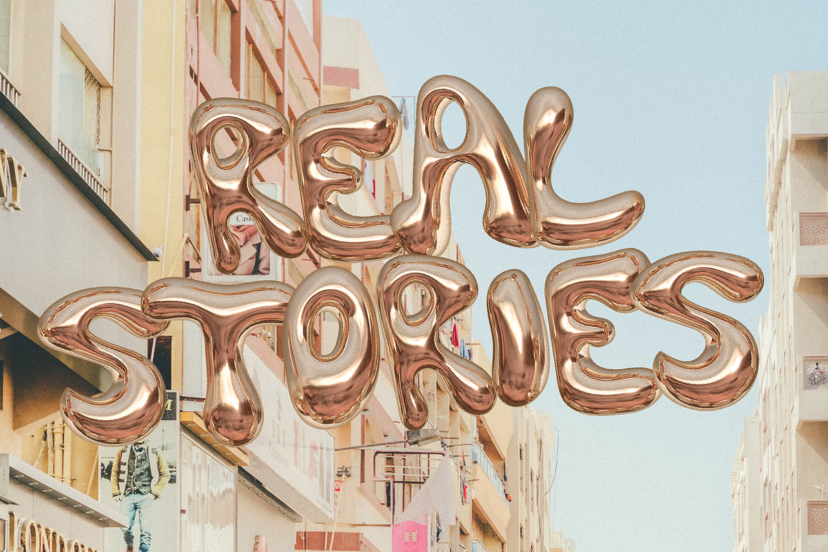 Bling - A Gold Balloon SVG Font, a Font by Nicky Laatz (Photo 10 of 16)