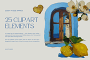Italian Summer Retro Collage Bundle, an Object Graphic by foxsong (Thumbnail 4 of 8)