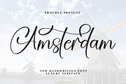 Amsterdam | Script Font, a Handwritten Font by Scratchones (Thumbnail 1 of 9)