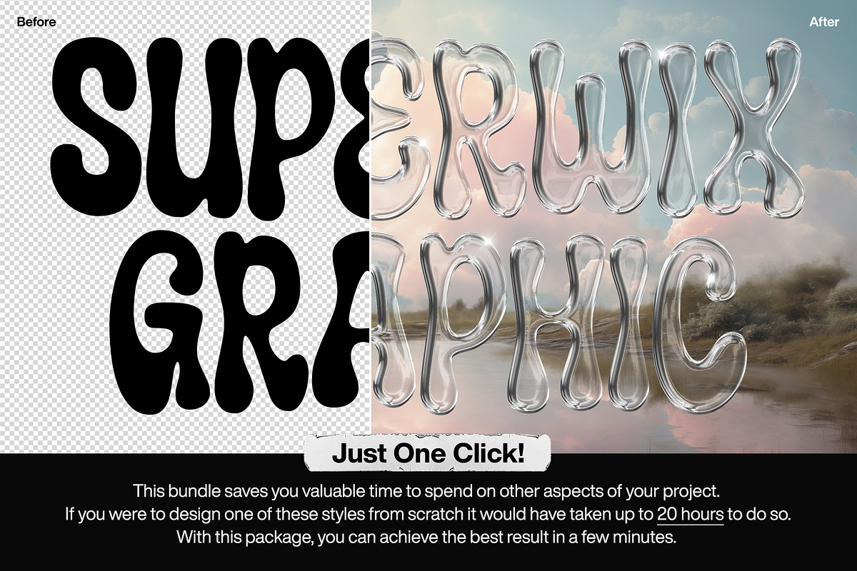 Chrome Text Effects Bundle 02, a Layer Style Add-On by Hyperpix Productions (Photo 2 of 48)