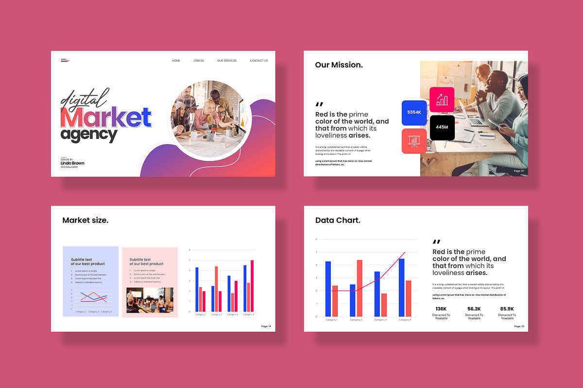 Digital Market Agency Presentation, a Presentation Template by Creatiya Type (Photo 4 of 7)