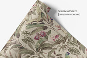 Vintage Tropical Jungle Pattern, a Pattern Graphic by Yello_illustration (Thumbnail 7 of 14)