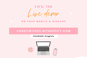 Shopify Theme Pink - Candy Wishes