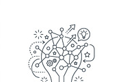 42 Tiny Business Startup Icon Set, an Outline Icon by adenpinkstore (Thumbnail 9 of 12)