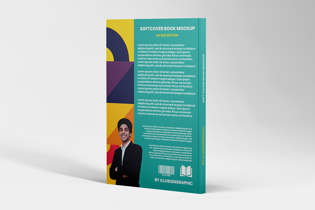 Softcover Book Mockup - A4, a Books & Magazine Mockup by Illusiongraphic (Photo 3 of 22)