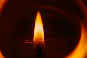 Melting candle blaze wax flame circle burn light, a Background Photo by Photo Drive Studio