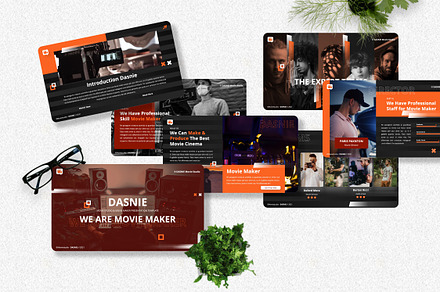 Dasnie - Movie Studio Googleslide, a Presentation Template by Dhabee