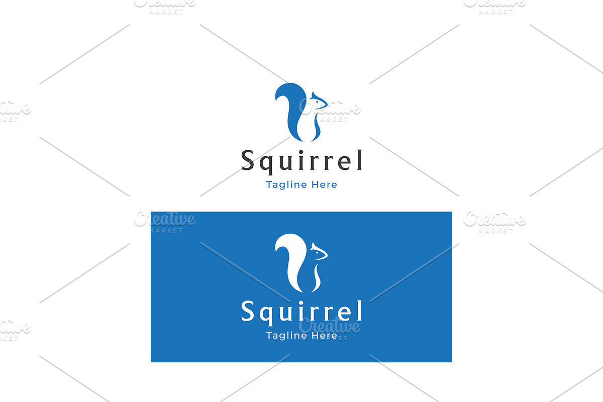 Unique and creative squirrel logo de, a Branding & Logo Template by LOGOCREATIVE