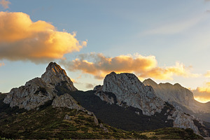 Mountain Landscape with Golden Light, a Nature Photo by Perpis