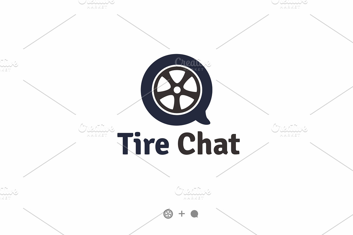 Tire Chat Logo, a Branding & Logo Template by ONESADYA (Photo 1 of 3)