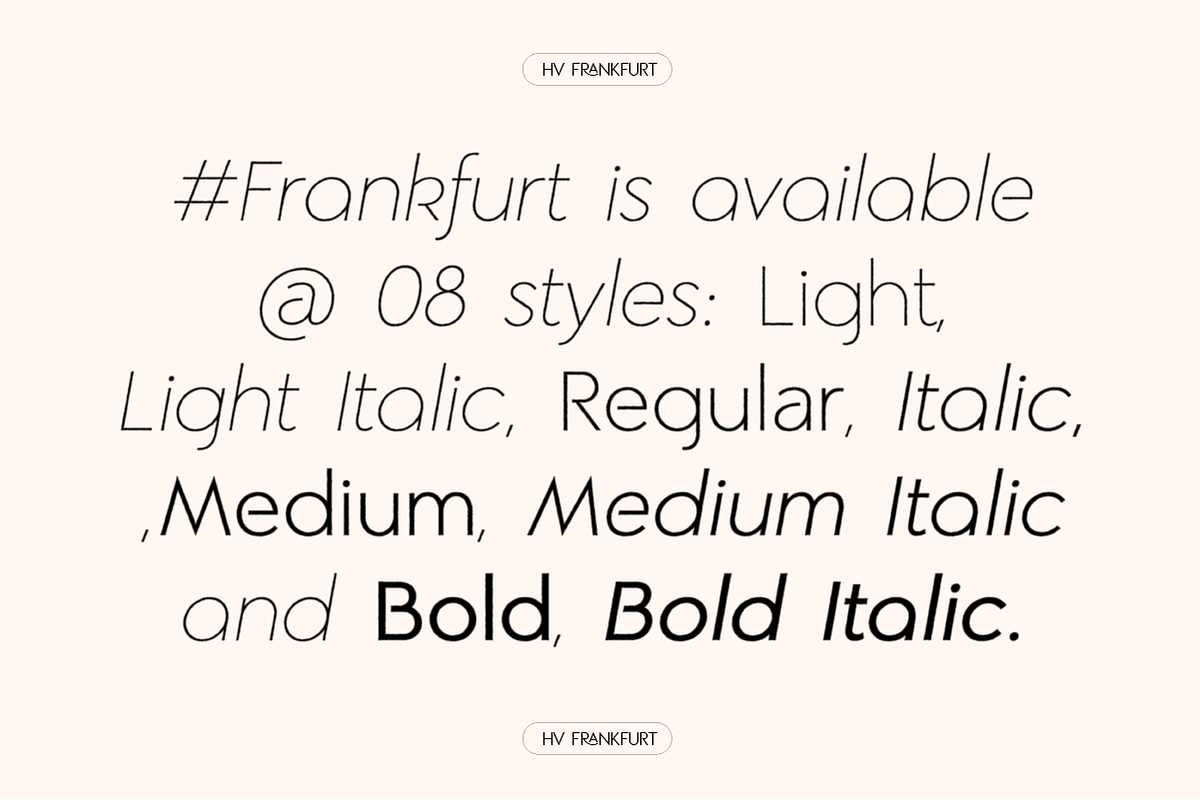 Frankfurt Sans - 8 Font Typeface, a Sans Serif Font by Harmonais Visual (Photo 8 of 23)