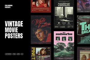 Old Movie Posters Collection, a Poster Template by pixelbuddha.net