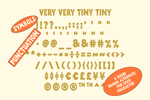 Tiny Tiny! A Chill Hand Drawn Font!