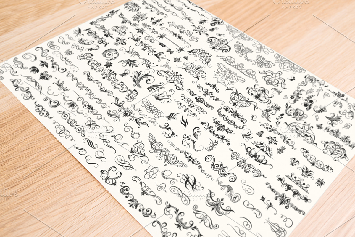 Calligraphic Design Elements, an Object Graphic by Arys Design (Photo 7 of 8)
