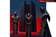 The Red Silence Cliparts, a Decorative Illustration by ThatsDesignArt (Thumbnail 15 of 17)