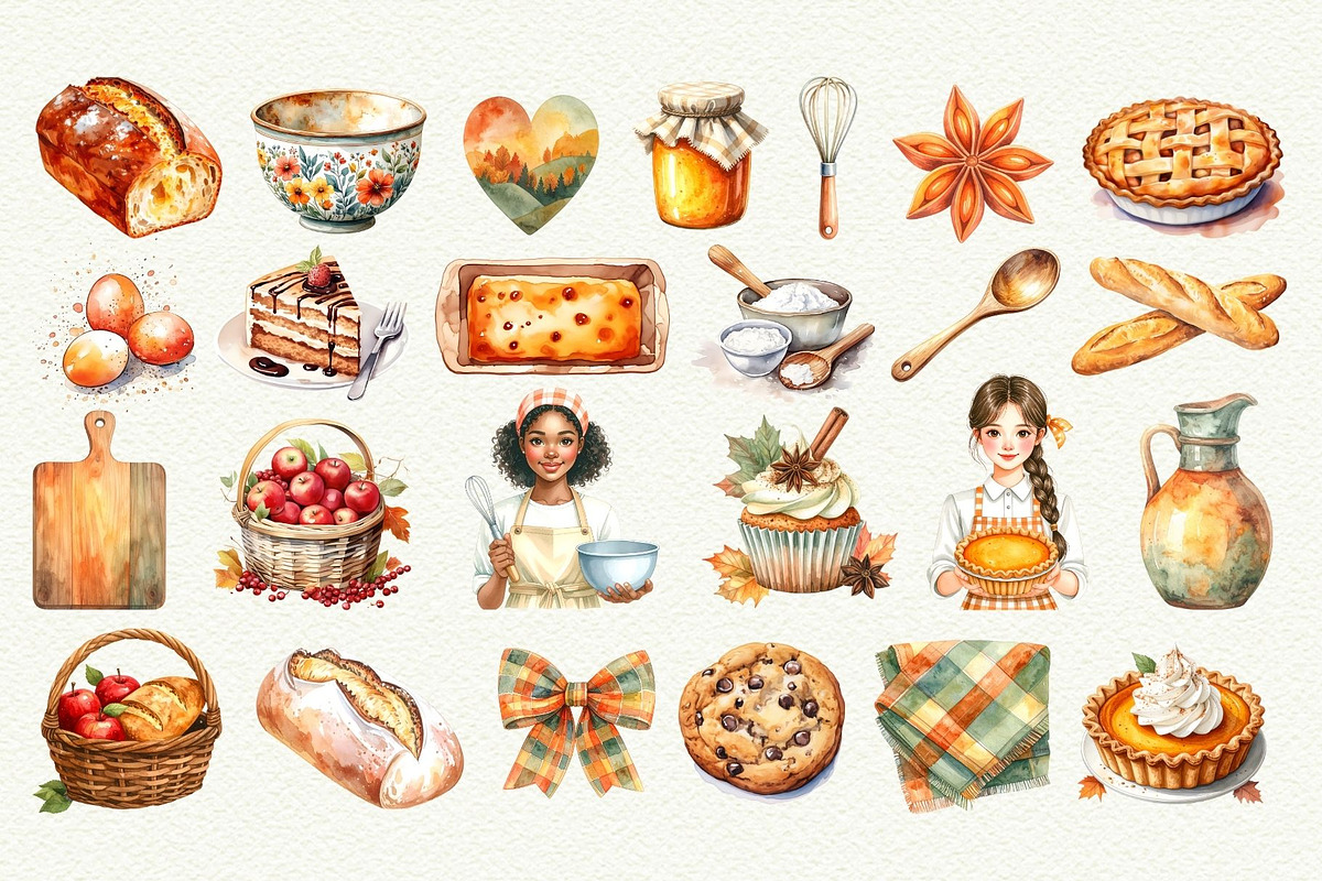 Cozy Fall Baking Clipart, an Object Graphic by Anna Design Studio (Photo 3 of 9)