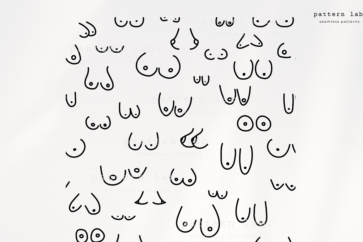 Boobs Cut file svg dxf eps png, a Pattern Graphic by PatternLab. (Photo 1 of 6)