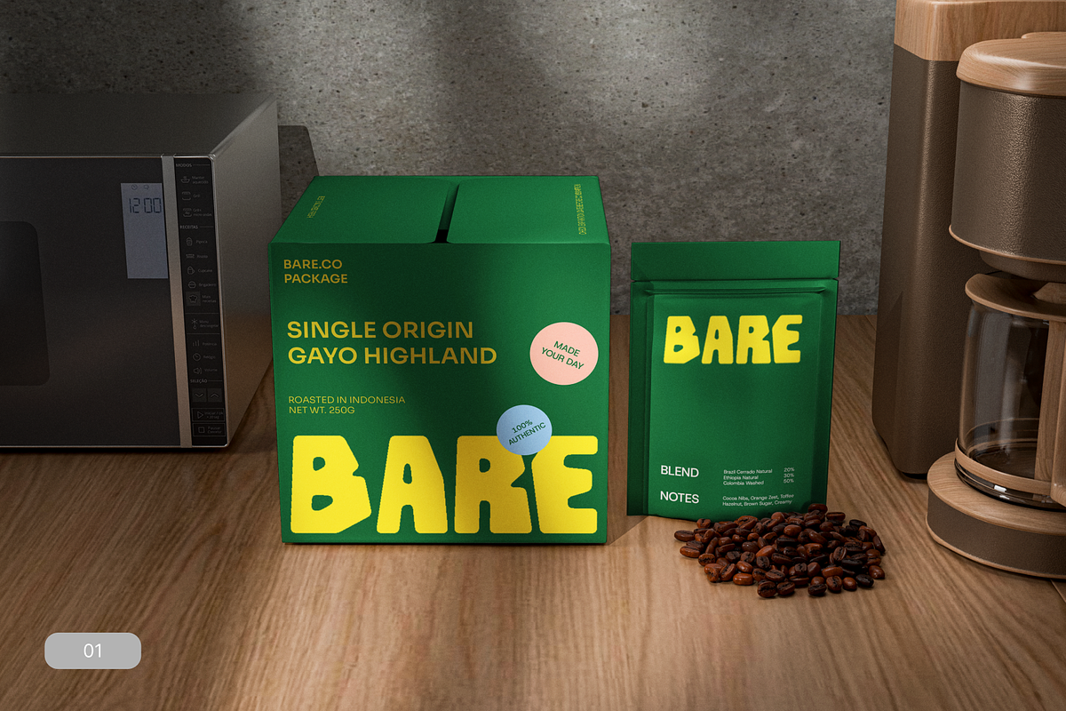 Cardboard and Pouch Mockup, a Cups & Container Mockup by Fourshape (Photo 6 of 6)