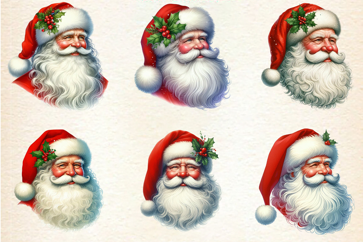 Christmas  Red Santa Claus PNG, an Illustration by DreamArtGraphic (Photo 6 of 6)