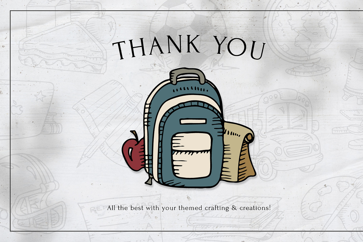 Hand Drawn Back to School Images, an Education Illustration by H&C Drawings & Designs (Photo 15 of 15)