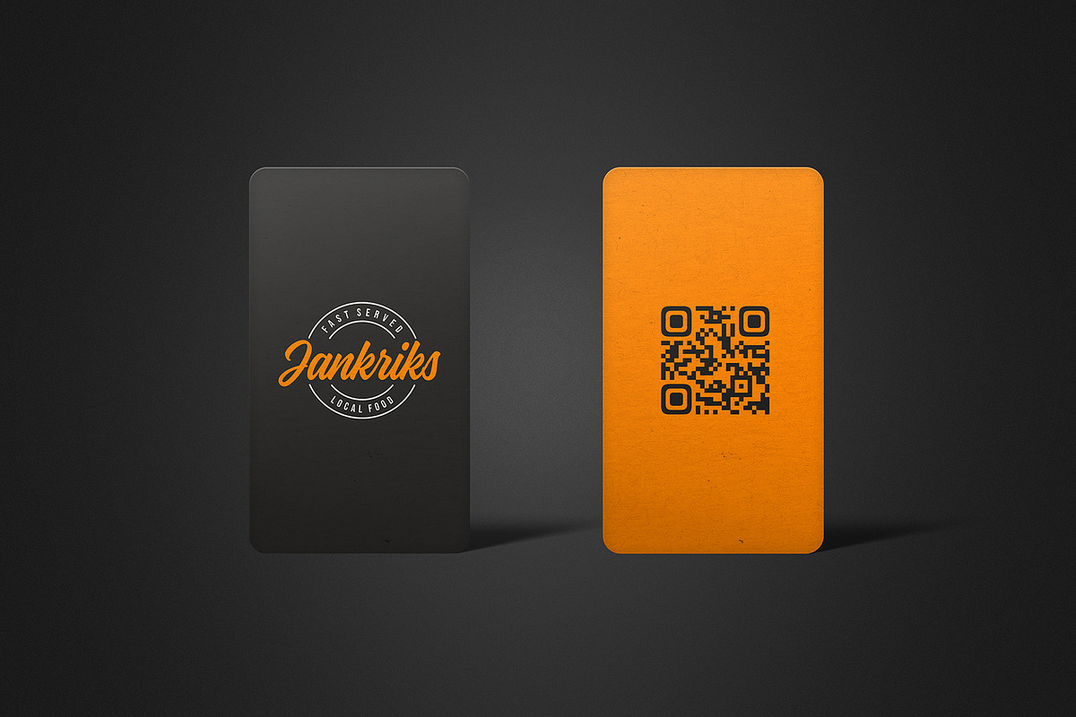 Vertical Double Sided Card Mockup x4, a Product Mockup by SmartDesigns (Photo 4 of 9)