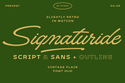 Signaturide, a Script Font by Adam Fathony (Thumbnail 1 of 16)