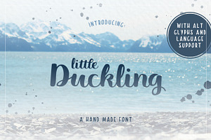 Little Duckling Hand Made Font