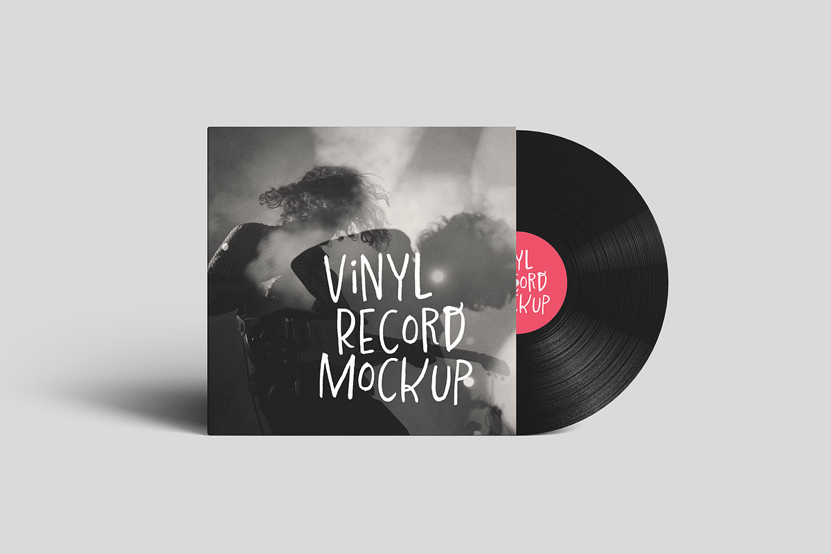 Vinyl Record Cover Mockups, a Packaging Mockup by artimasa (Photo 3 of 7)