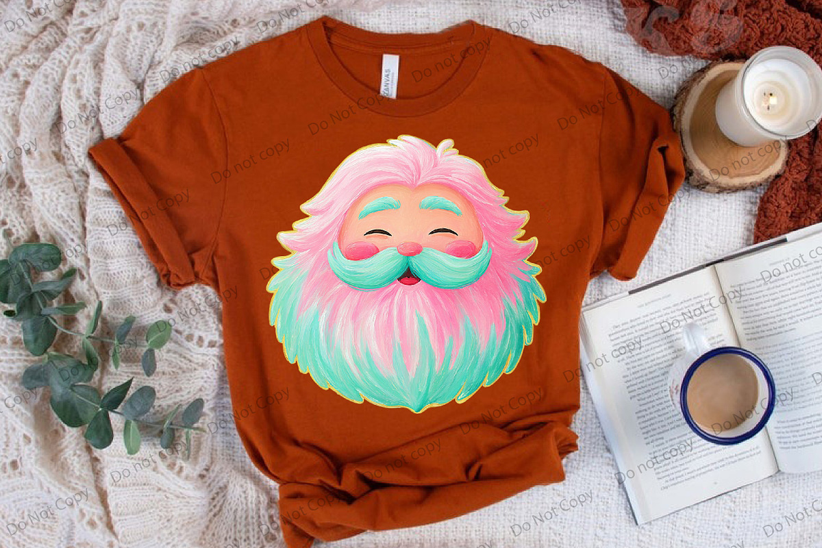 Pastel Santa PNG, an Illustration by Libby Wishes (Photo 3 of 7)