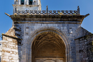 North facade and historic Romanesque portal of Lugo Cathedral in Spain, an Architecture Photo by Bepslabor
