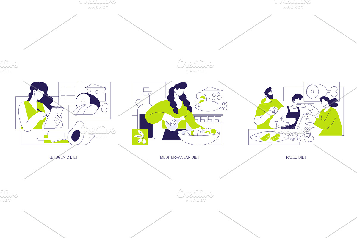 Nutrition and dieting isolated, a Person Illustration by Visual Generation
