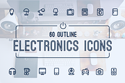 Electronic Devices Icons, an Outline Icon by Limitless (Thumbnail 1 of 3)