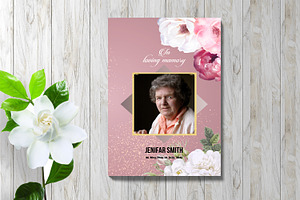 Funeral Program Template - V927, a Brochure Template by Template Shop