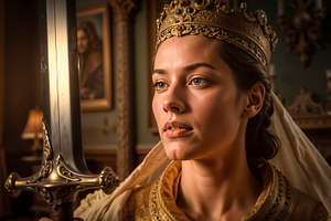A high-born medieval princess, an Arts & Entertainment Photo by TatsianaSalauyova