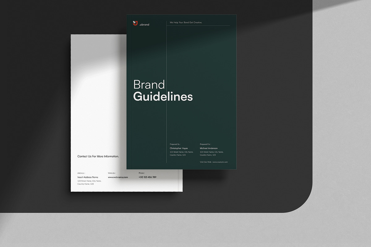 Brand Guidelines Template, a Brochure Template by DesignCrest (Photo 14 of 18)