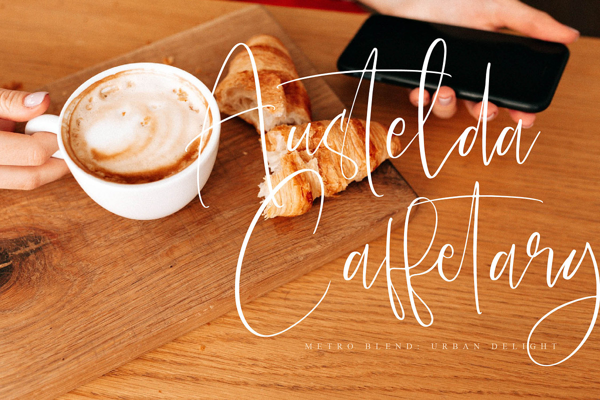 Austellas Caffetary, a Handwritten Font by operatype.co (Photo 10 of 14)