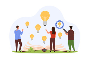 Knowledge, new ideas and inspiration, an Education Illustration by Flashvector
