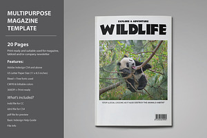 Wildlife Magazine Template