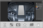 Billboard Parking Garage Fisheye PSD, an Advertising Mockup by Bruno's Shop (Thumbnail 2 of 3)