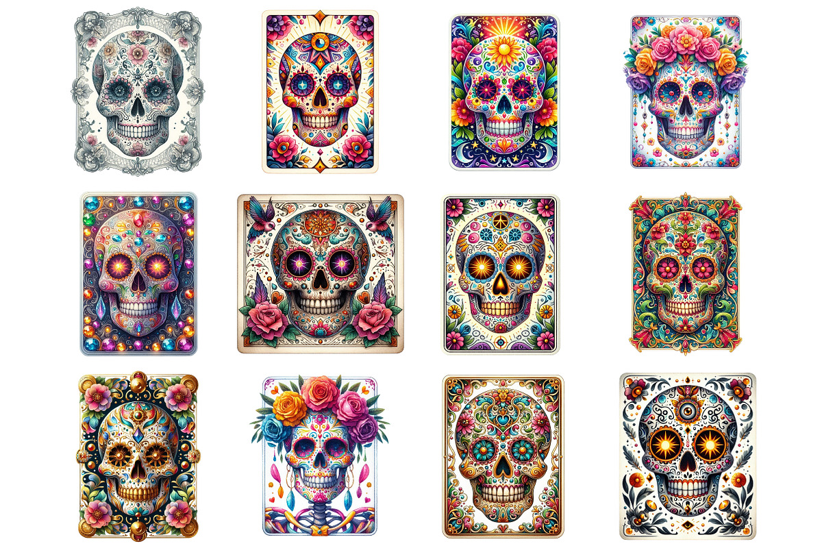 Sugar Skull Tarot Card, Funny Mom, a Graphic by CitraGraphics (Photo 5 of 5)