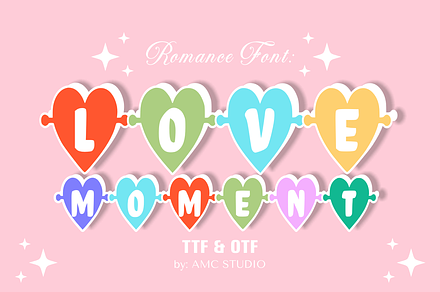 Love Moment - Decorative Font Types, a Font by AMC STUDIO