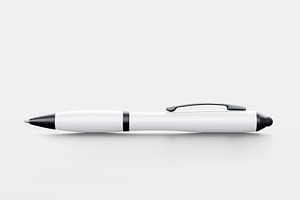 Blue Pen mockup psd file